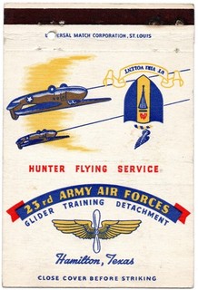 MILITARY WWII 23rd ARMY AIR FORCES GLIDER TRAINING DETACHMENT TEXAS 40 FS MC