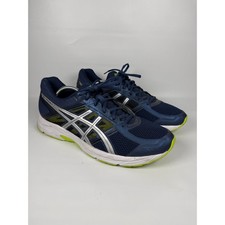 Zapatos para correr ASICS GEL CONTEND 4 para hombre azul marino plateado neón talla 13