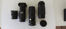 Vntg 4 Camera lens lot Telesore Zoom Duplicators Japan Slide More