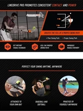Baseball & Softball Line Drive Pro Trainer Swing Training Aid For Hitting