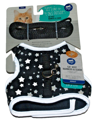 Whisker City Adult Cat Vest Reflective Harness & Leash