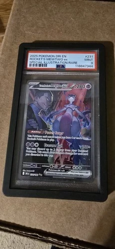 Pokémon TCG Team Rocket's Mewtwo ex 231/182 Special Illustration Rare Holo PSA 9