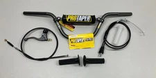 2019-2025 Honda CRF110 Tall Handle Bar Kit by Pro Taper Throttle Tube GUN METAL
