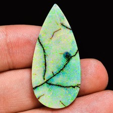 12.35 Karat Australischer Monarch Opal Cabochon Form Edelstein 17x36x3 MM lp-58