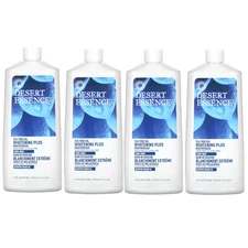 Desert Essence Tea Tree Oil Whitening Plus Mouthwash Cool Mint 16 fl.oz (4 Packs