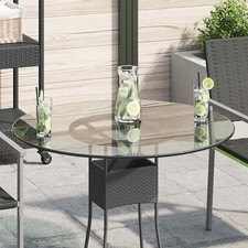 Piano Tavolo Rotondo in Vetro Temperato 800 mm