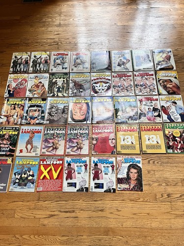 102 National Lampoon Magazine Lot 1971-1985 Poor Condition PlsCDesc Anyone Want? - Foto 2 di 12