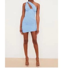 House of CB Clementine Cut Out Mini Dress in Baby Blue size XS
