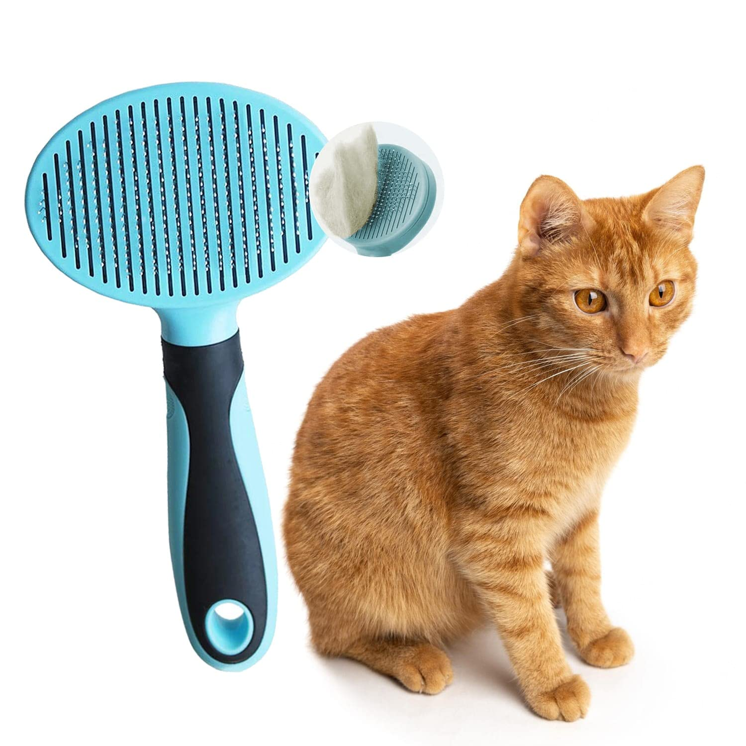 Improved Dog, Cat Hair Brush Super Soft, Slicker Brushes for Cats