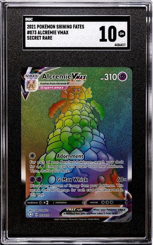Alcremie VMAX graded SGC 10 for sale on eBay
