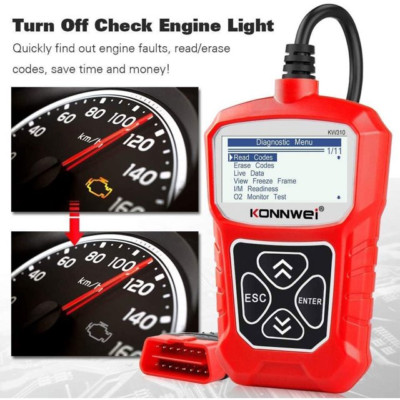 OBD2 Scanner Check Engine Light Code Reader Automotive Live Data Diagnostic Tool