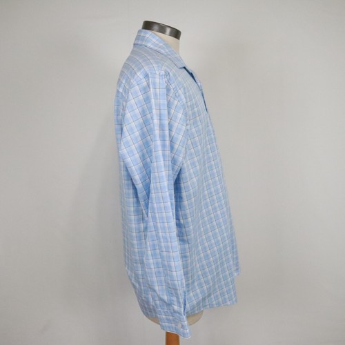 Kenneth Cole Reaction Shirt Mens 17 34/35 Regular Fit Button Plaid Long Sleeve - Picture 3 of 9