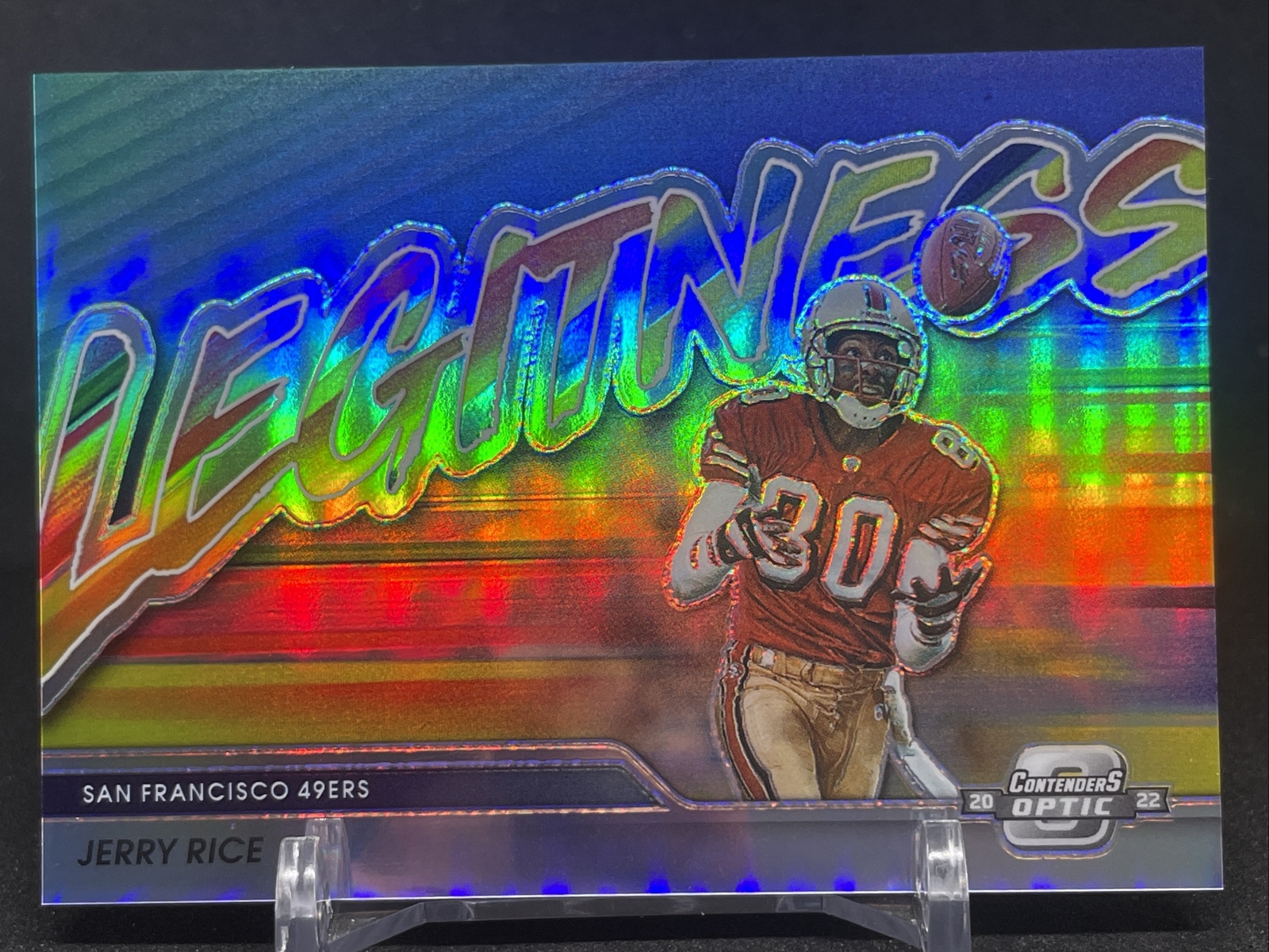 2022 Panini Optic Contenders Legitness Jerry Rice Case Hit SSP