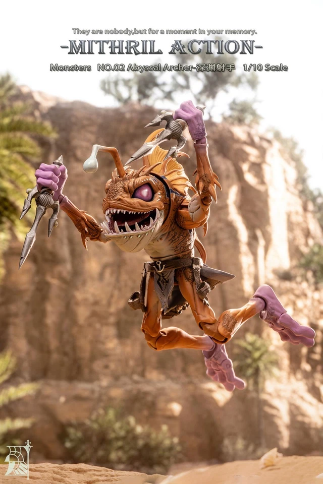 Figura de acción Mithril Studio 1/10 Murloc Monsters M-02 Abyssal Archer · Helti Foto 4 de 4