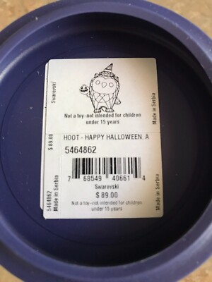 Swarovski Crystal Hoot Happy Halloween Owl #5464862 MIB | eBay