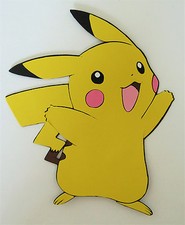 Pokemon Pikachu Paper Die Cut Scrapbook Embellishment Cupcake Topper