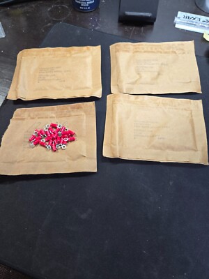 (100 PCS) Burndy YAE18G43 Ring Terminals 16-22 NSN: 5940-00-813-0698 NOS NEW $50