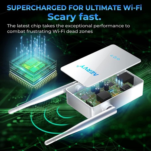 AERVY WiFi Extender CF-WR302S 300 Mbps High Gain Antenne 2,4 GHz Signalverstärker - Bild 2 von 4