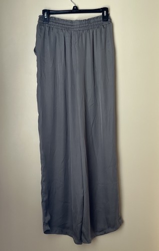 Elie Tahari Women’s Elastic Waist Straight Leg Comfort Fit Drawstring Pants Gray - Picture 2 of 5