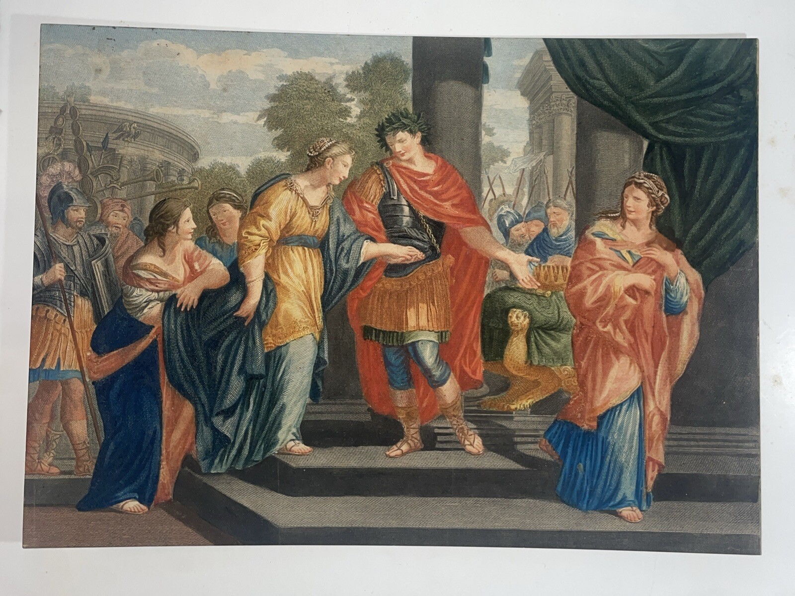 Vintage Colored Print of Julius Cesar