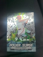 2022 Prizm Draft Picks Baseball Power Surge #PS-CW Cayden Wallace