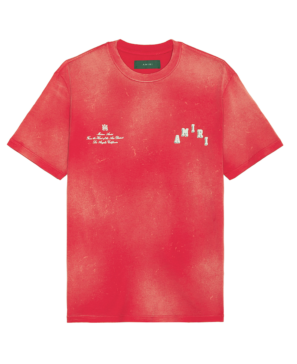 Amiri Vintage Collegiate Tee Red | eBay