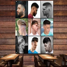 Retro Wall Charts for Your Haircut & Shave Business, Best Men's Hairstyle Poster