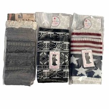 la deda women's one size multicolor 3 Pair boot toppers