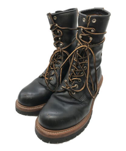Red Wing Boots 9inch Logger Boots Black 9210 Size 8.5 - 第 1/6 張圖片