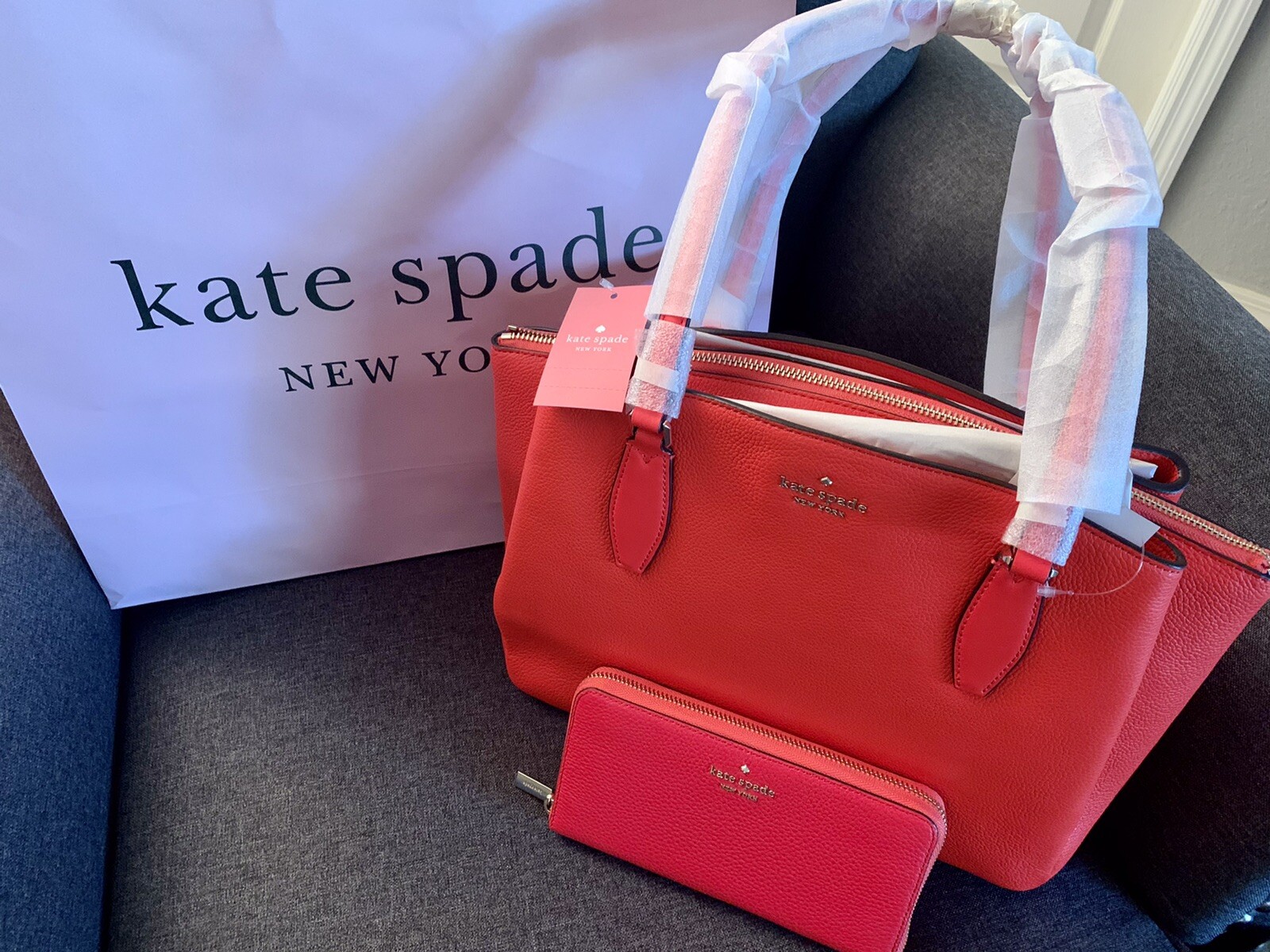 SALE
! Kate Spade Monet Large Triple Compartment Tote &