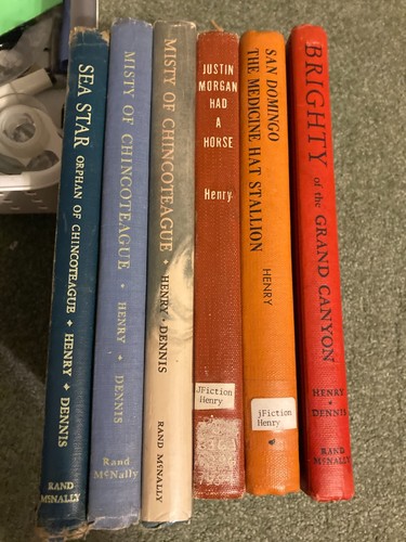 Lot of 6 Vtg HC Marguerite Henry Horse Books: Misty Brighty Sea Star San Domingo - Picture 3 of 3