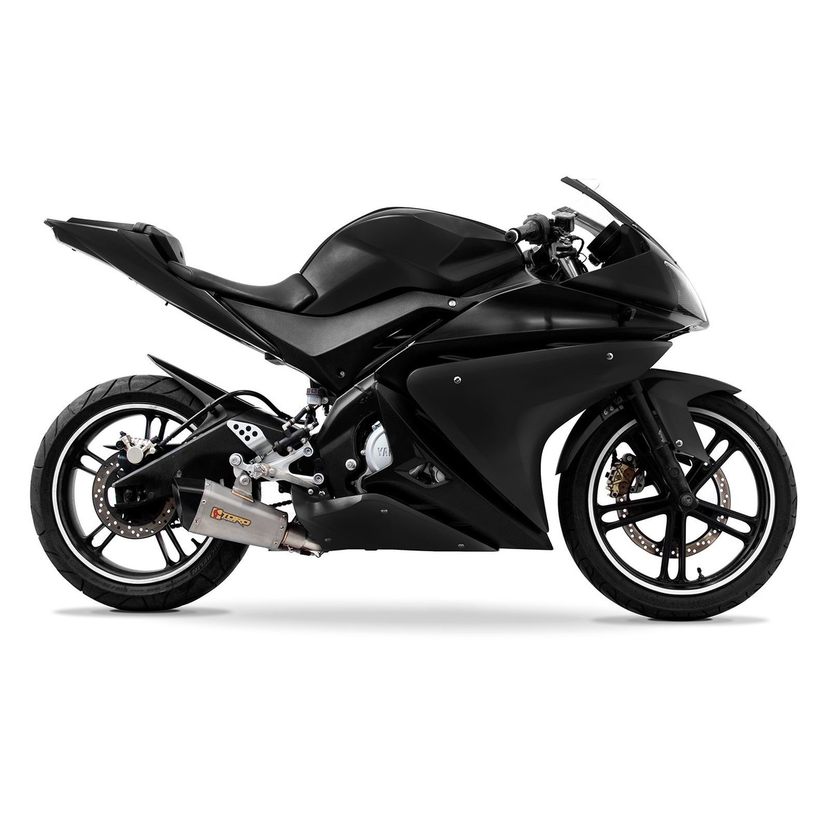 ABS Plastic Full Fairing Kit (20 panel) for Black/Black Yamaha YZF