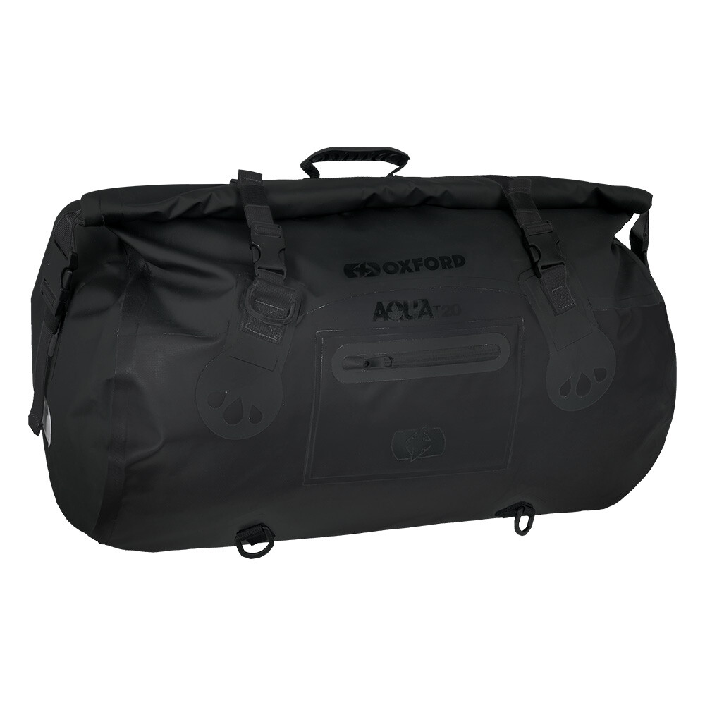 Bolso rodante de equipaje para motocicleta Oxford Aqua impermeable T20,30,50,70 negro/gris/fluo
