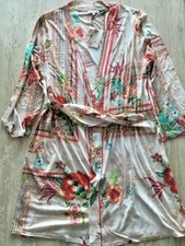Johnny Was Rose Pink Sleep Wear Robe Night Home Lounge Lingerie Flower XL New