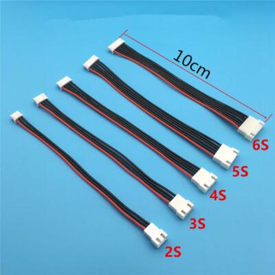 5Pcs 10cm 2~6S RC LiPo Battery Balance Charger Plug Extension Cable JST-HX 22AGW
