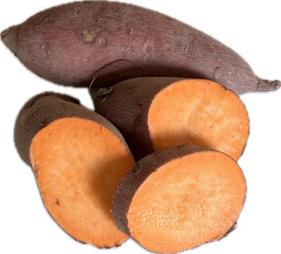 2 Pounds Fresh Red Sweet Potatoes Yams, Red Skin, Orange Flesh, USA Produce