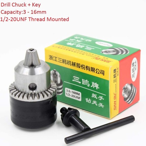 Keyless/Keyed Drill Chuck Taper/Thread Mount Range Of Capacity 0.8mm-16mm - Picture 10 of 12