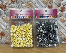 2PK LARGE HAIR BEAD CRAFT BEADS BRAIDING PONY EDEN COLLECTION BR89 SET 31