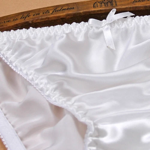 2 Pares Mujeres 100 Bragas de Seda Cuerda Bikinis Lazo Linda Ropa Interior Bragas Parte Inferior - Imagen 4 de 34