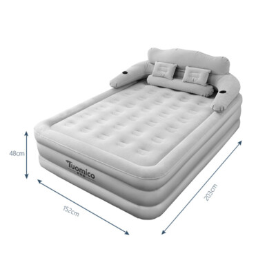 Inflatable Air Mattress King Size with Electric Pump & Built-in Pillow Blow Up