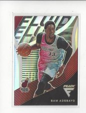 2020-21 Panini Flux Fluid Silver #4 Bam Adebayo Heat