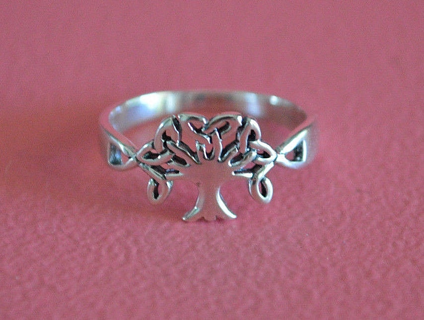 925 Sterling Silver Celtic Tree of Life Ring Band - Celtic Tree of Life ...