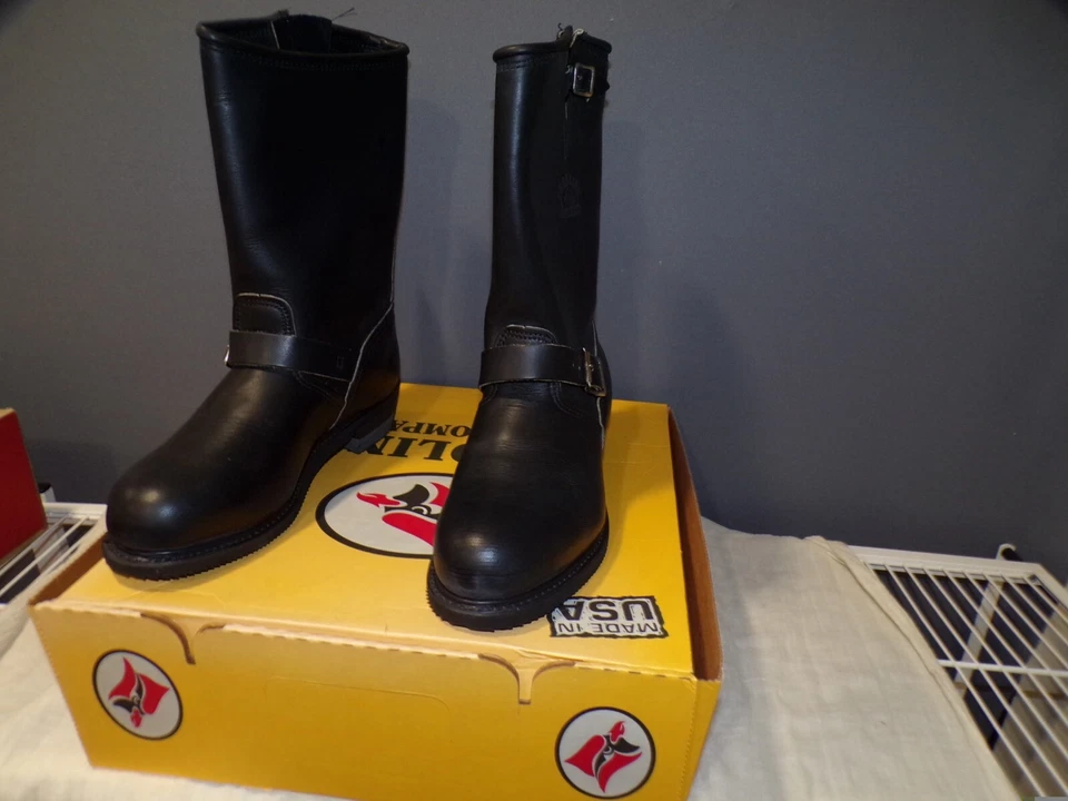 Bota de trabajo Carolina 115 Saddleback para hombre punta de acero ingeniero motocicleta NUEVA EN CAJA NUEVA Foto 3 de 4