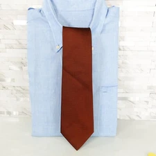 John Pearse Neck Tie Mens Brown Solid Basic Formal Groom Wedding Suit Grenadine