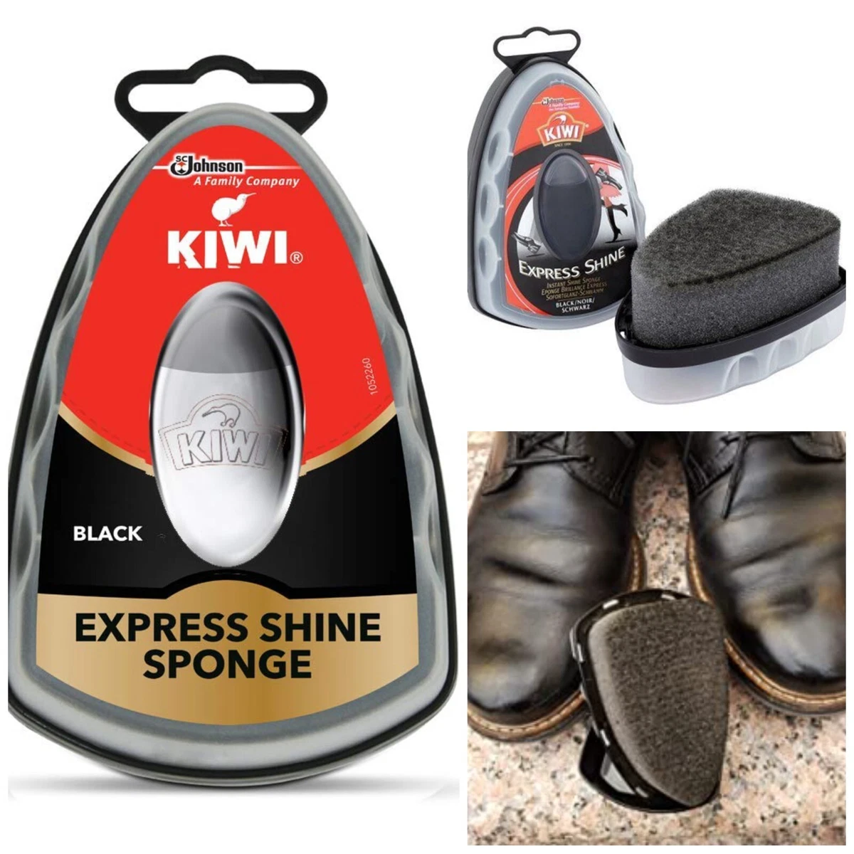 Kiwi Express Shine Instant Shine Sponge Shoe Polish