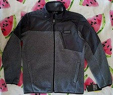UNDER ARMOUR boys STORM Water-Resistant Hydrofuge Black Grey Fleece Jacket 6