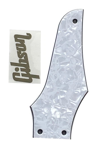 For Gibson Firebird Non-Reverse"Logo"Truss Rod Cover+Silver Decal Guitar