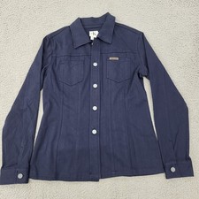 Calvin Klein Shirt Mens Small Blue Pockets Button Up