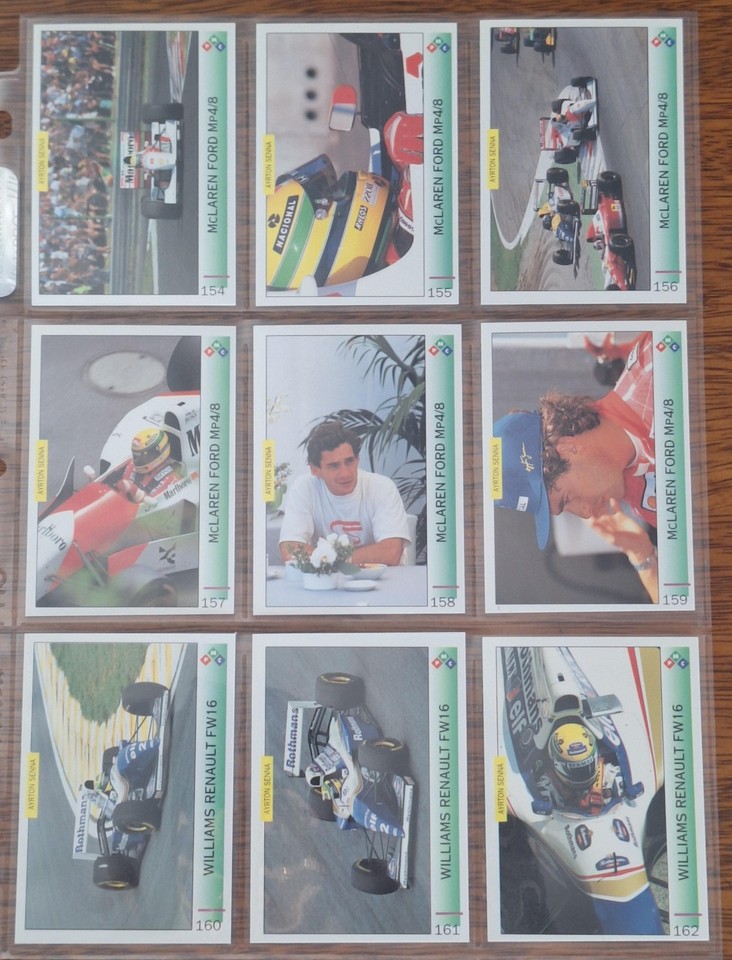AYRTON SENNA THE MAGIC 1994 COMPLETE SET 1-162 MINT RAW COND | eBay ...