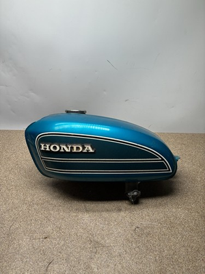 #ad #ad 1975 Honda CB125S Blue Fuel Tank Cap RARE Vintage Cb 125 Cell Metal Sapphire $149.99